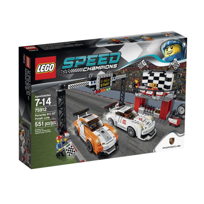 75912 LEGO SPEED CHAMPIONS - Porsche 911 GT v cílové rovince