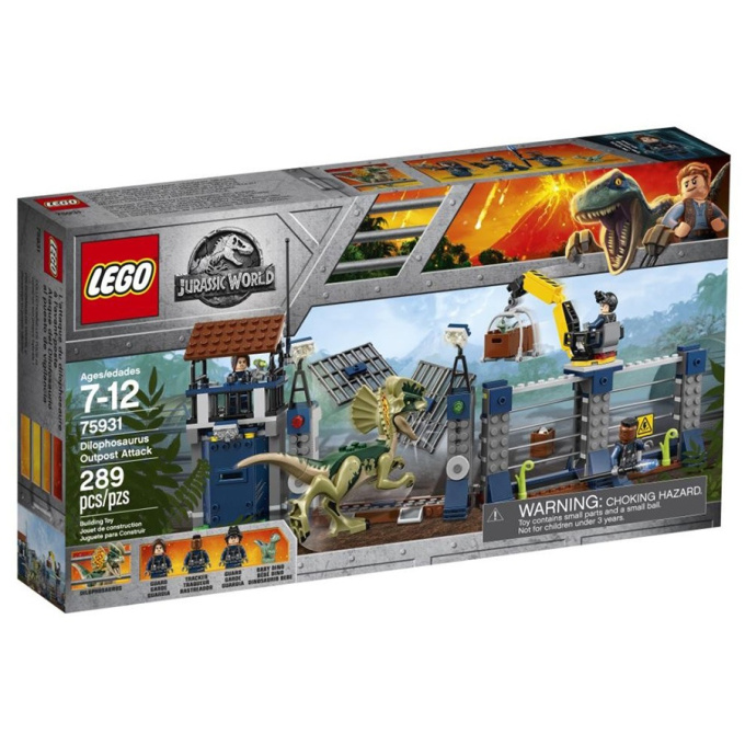 75931 LEGO JURASSIC WORLD - Útok Dilophosaura na strážní stanoviště