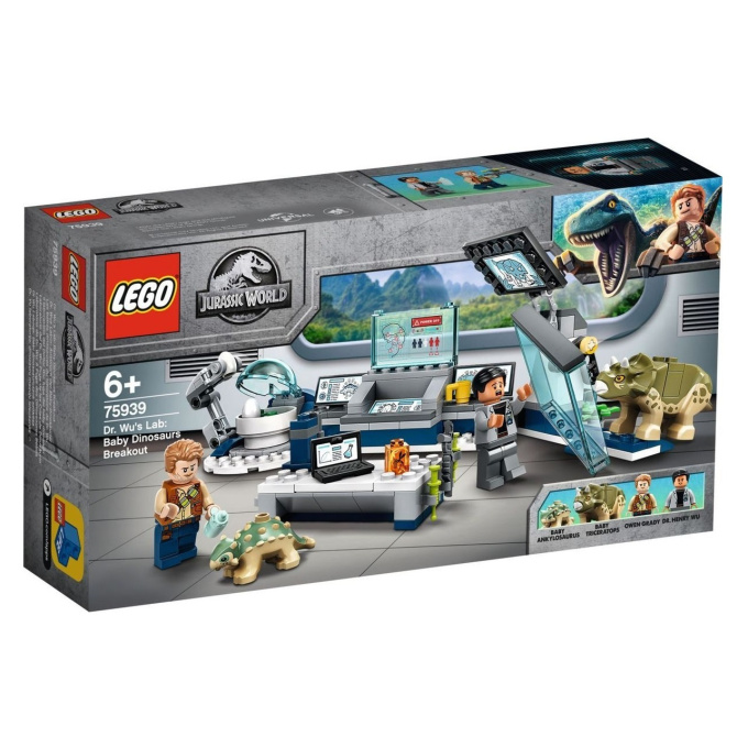 75939 LEGO JURASSIC WORLD – Laboratoř Dr. Wu: Útěk dinosauřích mláďat