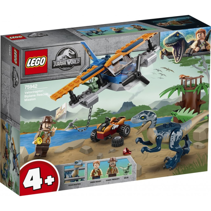 75942 LEGO JURASSIC WORLD – Velociraptor: Záchranná mise