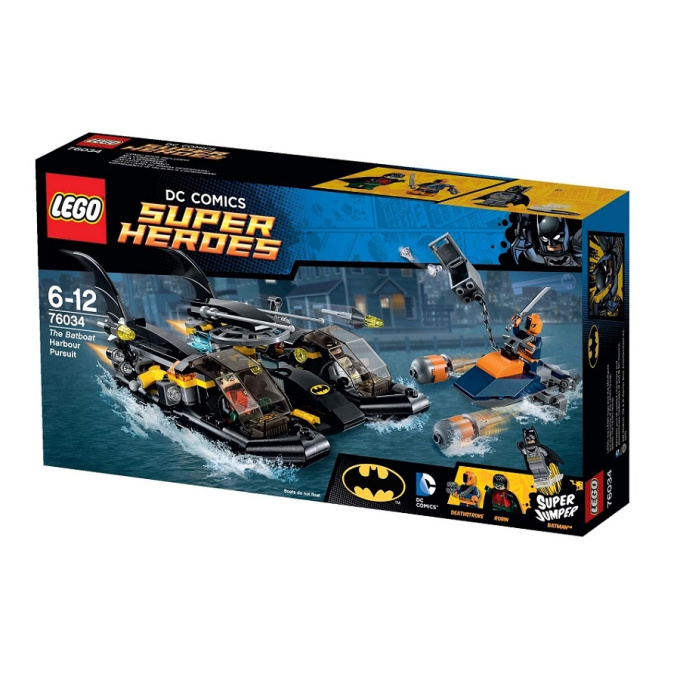 76034 LEGO SUPER HEROES - Honička v přístavu s Batmanovým člunem