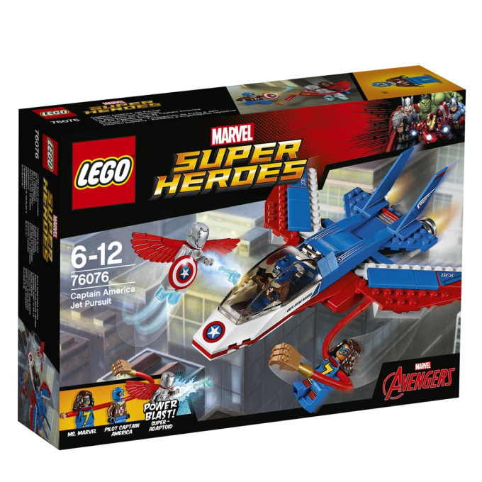76076 LEGO MARVEL SUPER HEROES - Kapitán America a honička ve stíhačce