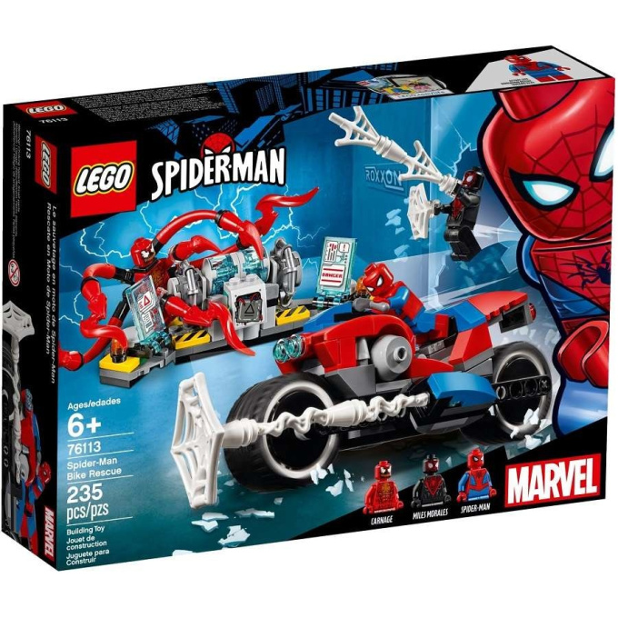 76113 LEGO MARVEL - Spider-Man a záchrana na motorce.