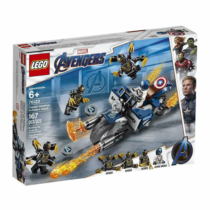 76123 LEGO MARVEL – Captain America: Útok Outriderů