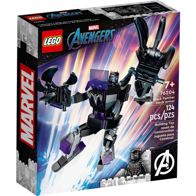 76204 Lego Marvel Avengers – Black Pantherovo robotické brnění