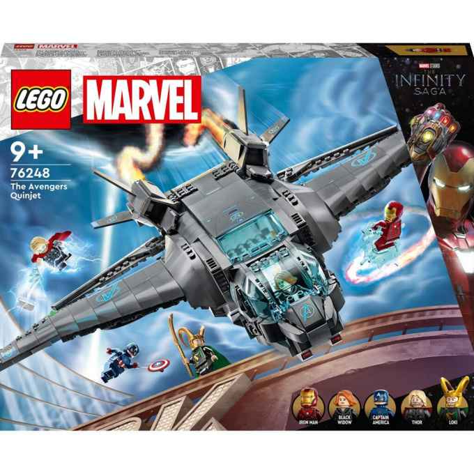 76248 Lego Marvel- Tryskáč Avengera Quinjet