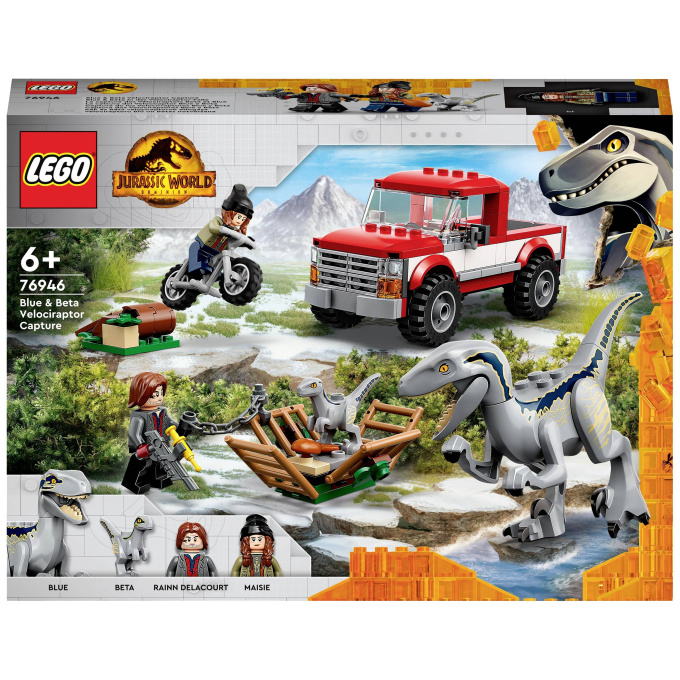 76946 Lego Jurassic World- Chytání Velociraptorů Blue a Bety
