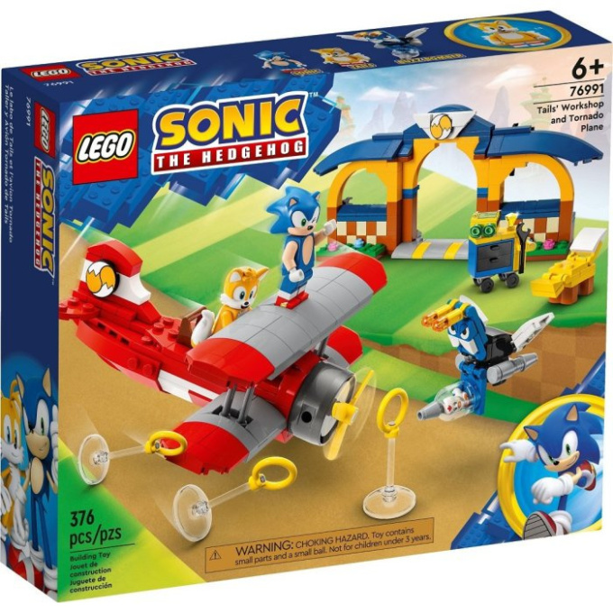 76991 Lego Sonic The Hedgehog - Tailsova dílna a letadlo tornádo