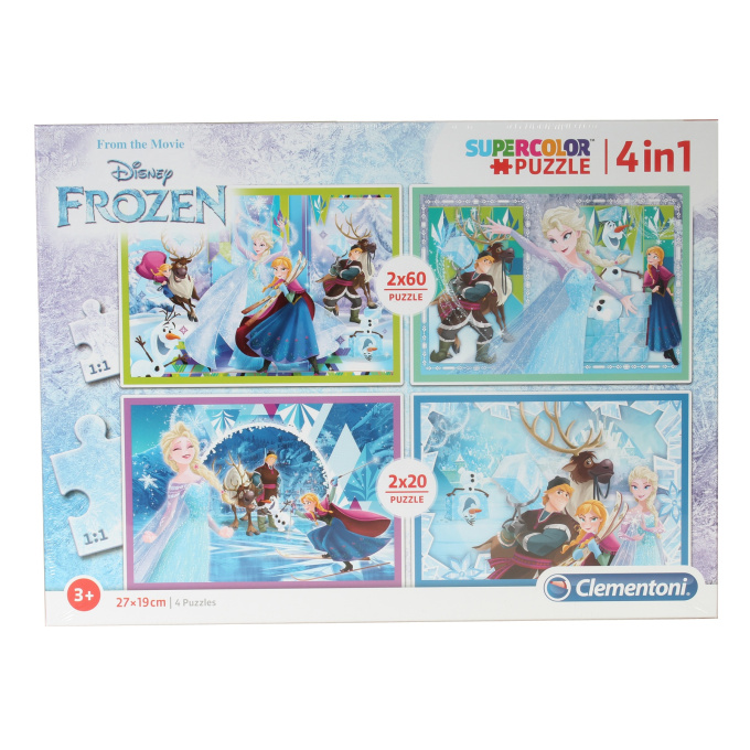 Puzzle Frozen Supercolor 4v1