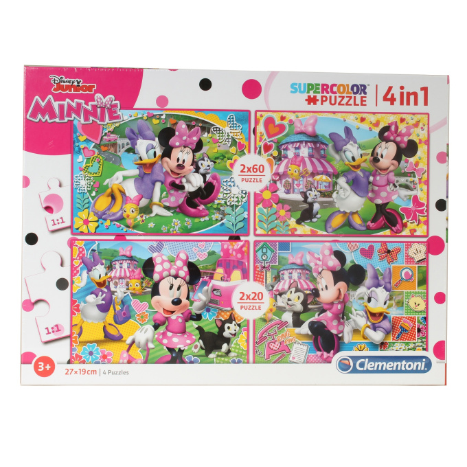 Puzzle Minnie Supercolor 4v1