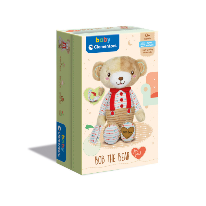 Clementoni - Plyšový medvídek Bob 27 cm