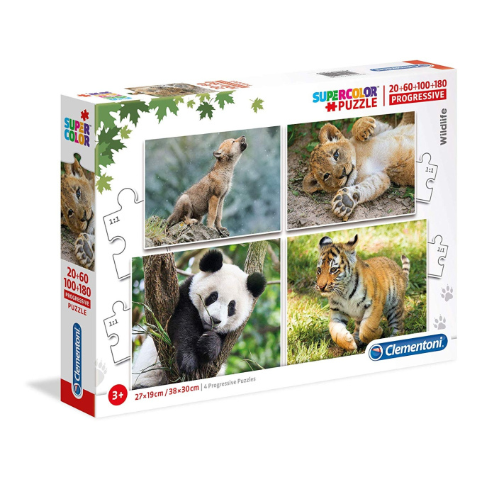 Puzzle 4v1 - Divoká zvířata