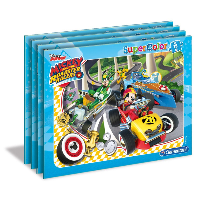 Puzzle Mickey a závodníci - Závod