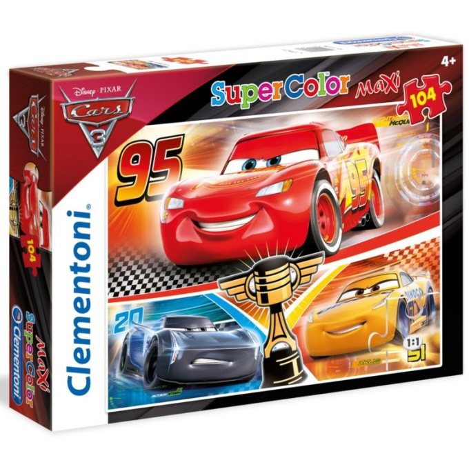 Puzzle Cars 3 Supercolor Maxi