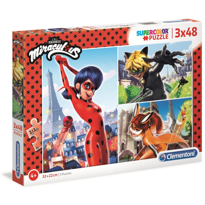 Puzzle 3 x 48 – Miraculous