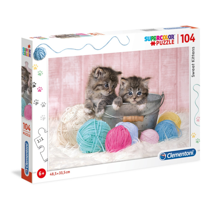 Puzzle 104 – Koťátka