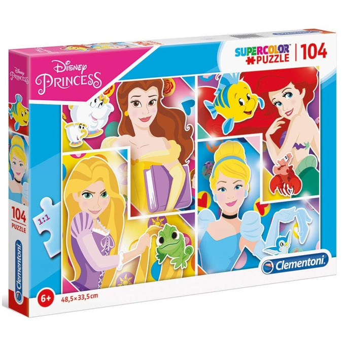 Puzzle 104 SuperColor – Disney princezny