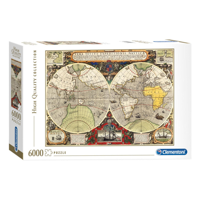 Puzzle 6000 – Starožitná námořní mapa světa
