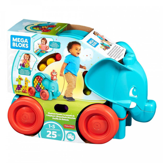Mega Bloks - Tahací slon