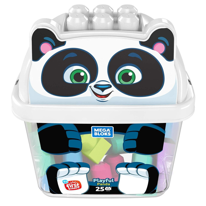 Mega Bloks - Kbelík s kostkami panda