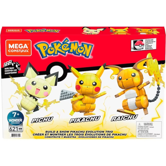 Mega Construx – Pikachu Evolution Trio