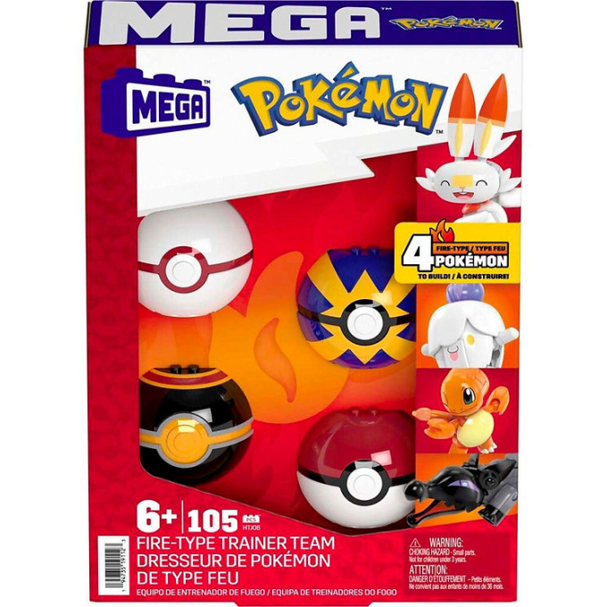Mega Construx – Pokémon Ohnivý tým trenérů
