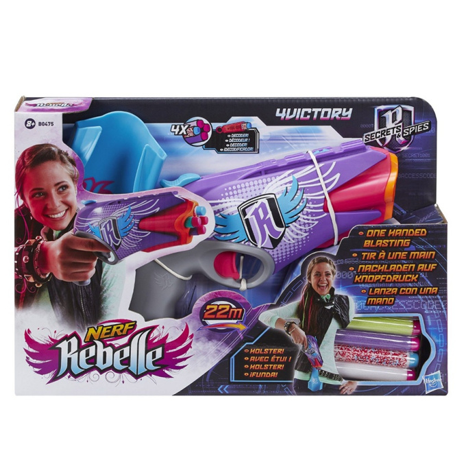 NERF Rebelle - 4 Victory Blaster