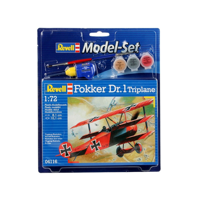 Revell -Lletadlo 64116 FOKKER DR.1Triplane (1:72)