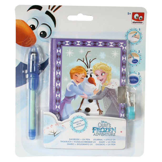 Disney Frozen - Denník s UV perem