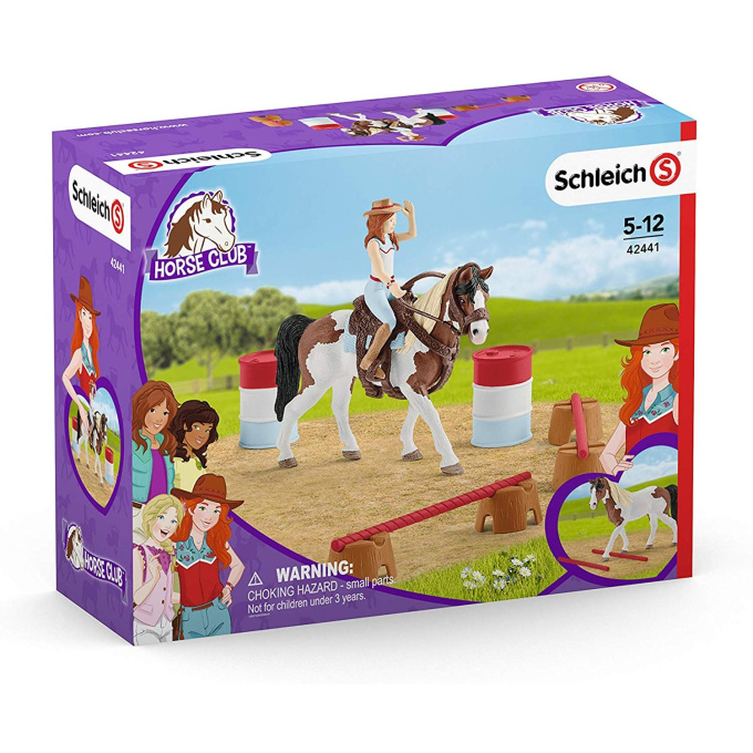 Schleich – Hannah s kobylou a překážkami 42441