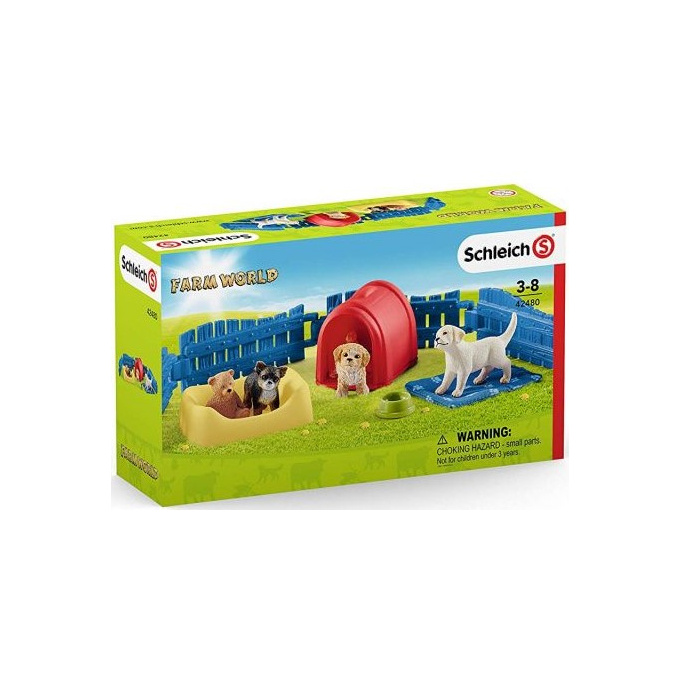 Schleich – Štěňátka s doplňky 42480