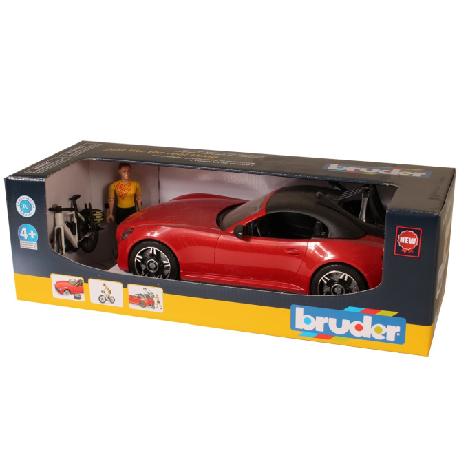 Bruder – Roadster auto s cyklistou