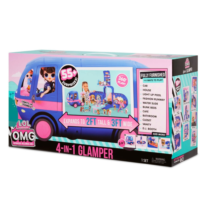 L.O.L. Surprise! O.M.G. Glamper karavan 4v1