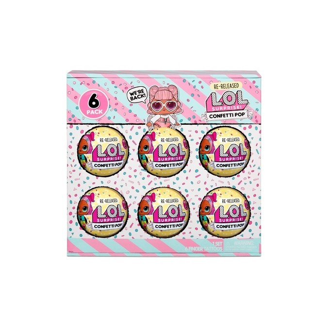 L.O.L. Surprise! – Confetti pop 6 PACK