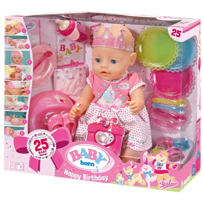 Baby Born - Interaktivní narozeninová panenka