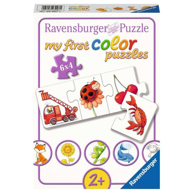 Puzzle - Barevné obrázky 4v1