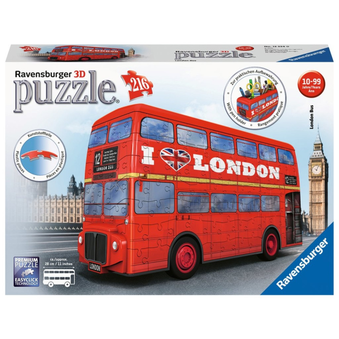 3D Puzzle - Londýnský autobus