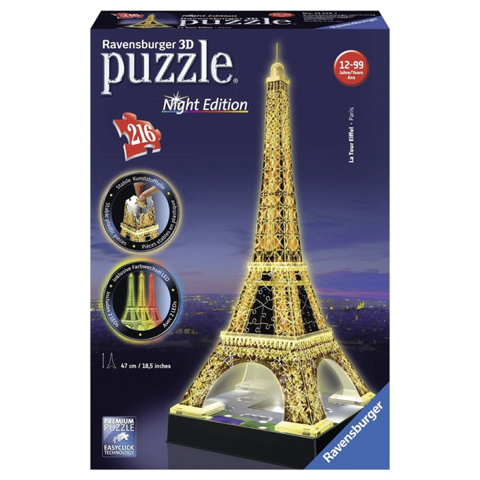 3D Puzzle 216 - Eiffelova věž