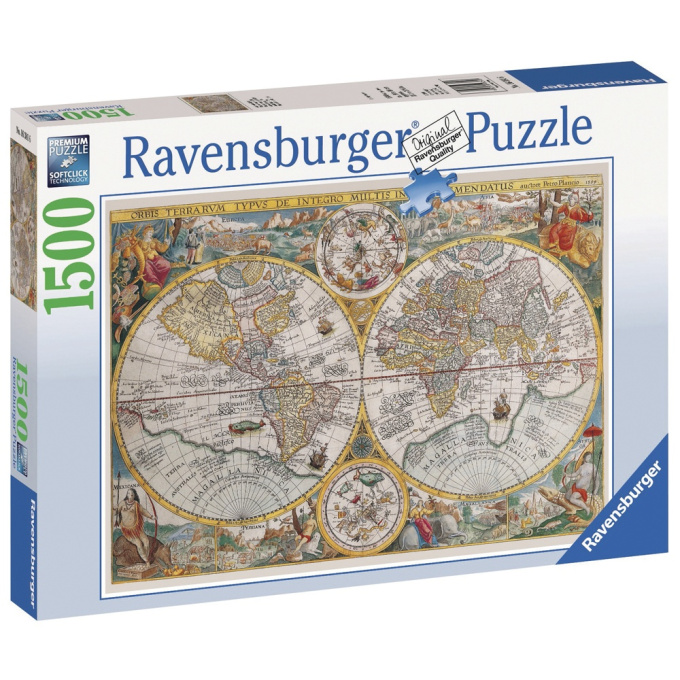 Puzzle 1500 - Historická mapa