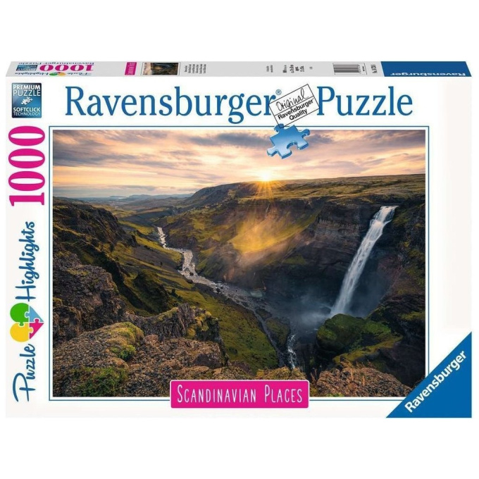 Puzzle 1000 - Vodopád Haifoss
