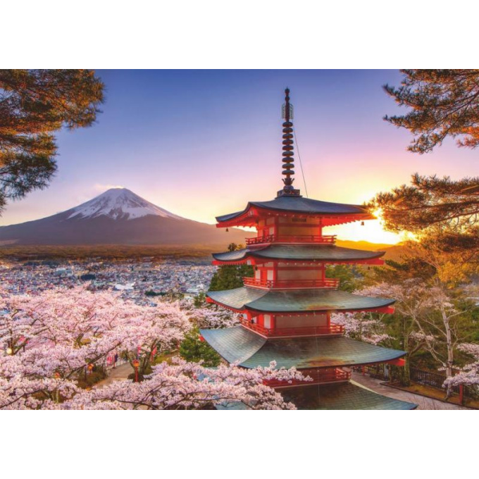 Puzzle 1000 - Kirschblüte v Japonsku