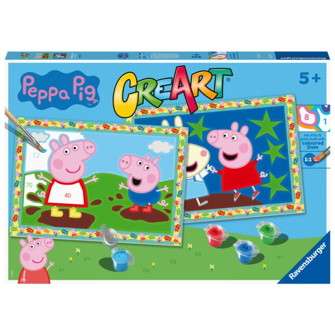 CreArt – Malování podle čísel Peppa Pig