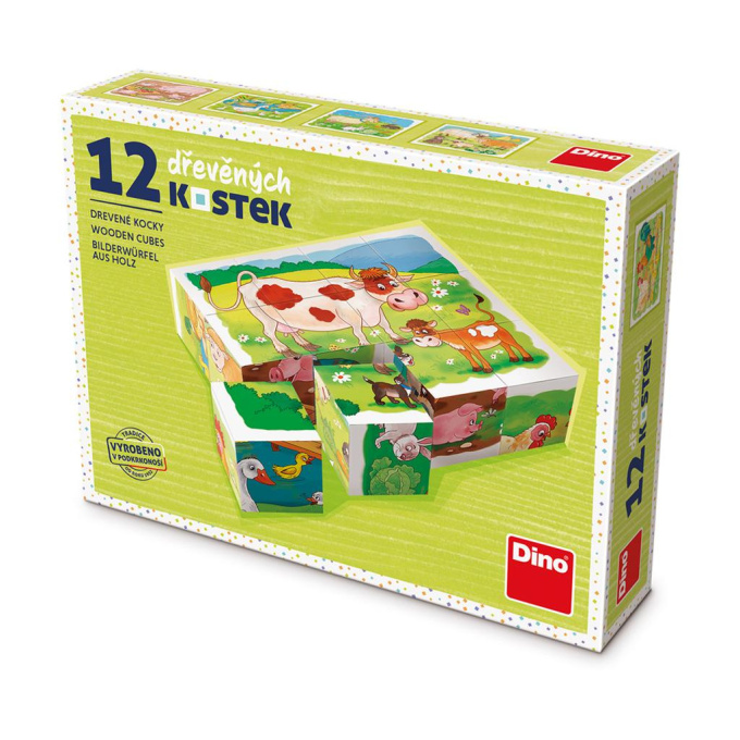 Dřevěné kostky – Farma