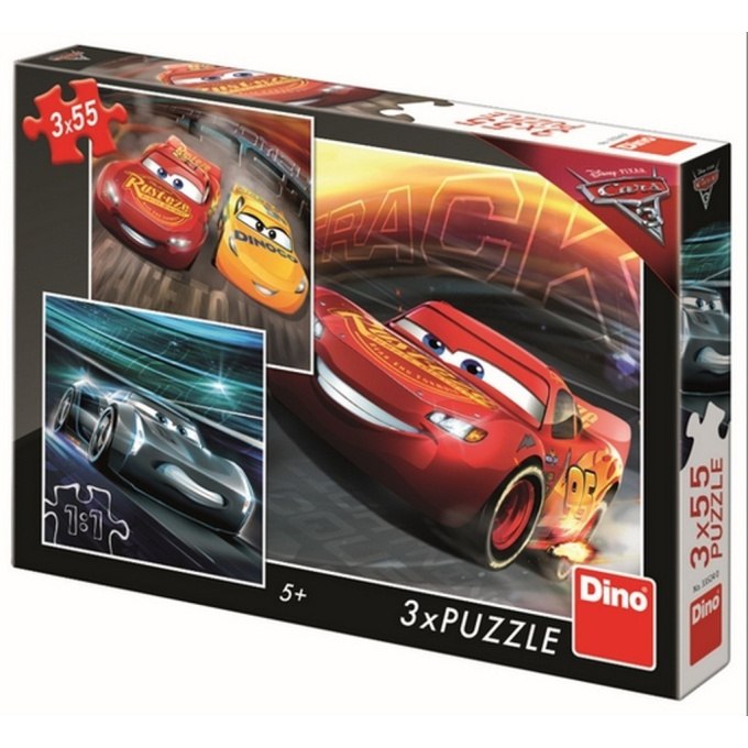 Puzzle 3 x 55 – Auta 3