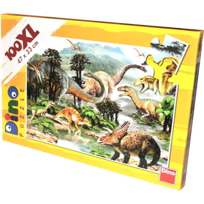 Puzzle 100 - Život dinosaurů