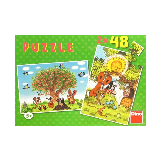 PUZZLE 2 X 48 - LÉTO S KRTKEM