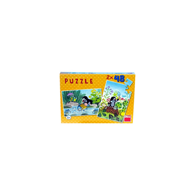 Puzzle 2 x 48 - Krtek