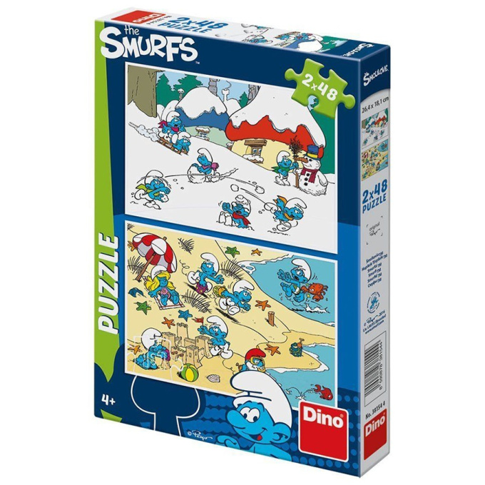 Puzzle - Hraví Šmoulové