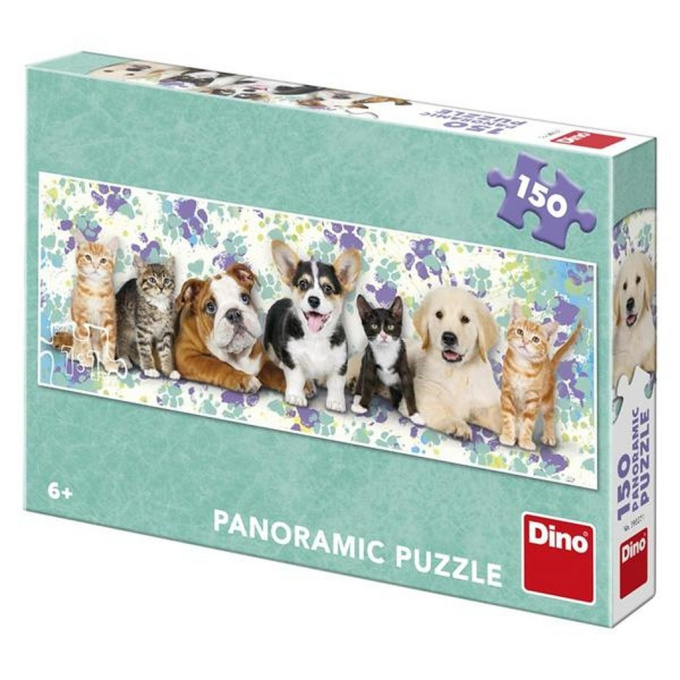 Puzzle 150 - Zvířátka panorama
