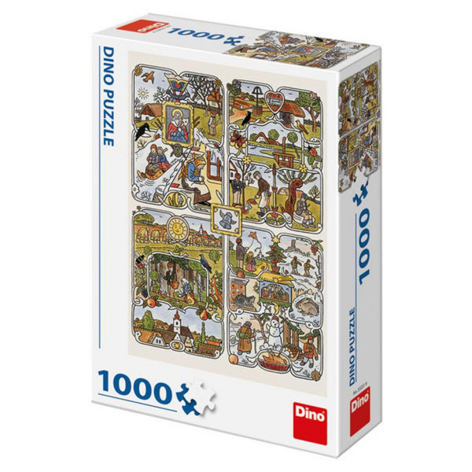 Puzzle 1000 – Josef Lada: Roční období